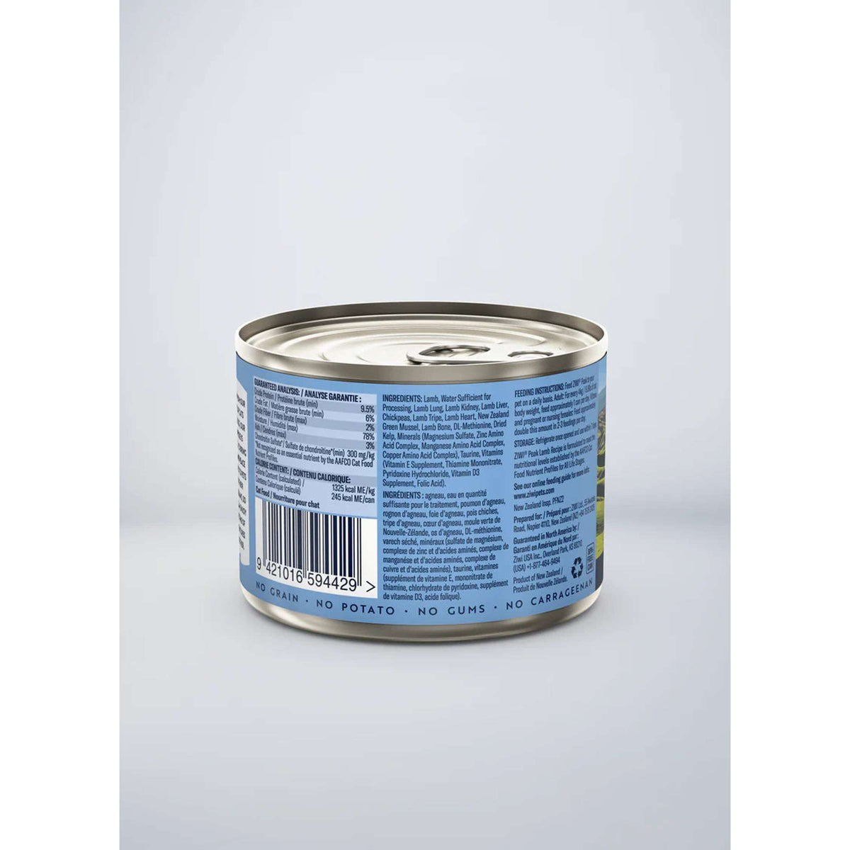 Ziwi Peak Lamb Recipe Canned Cat Food