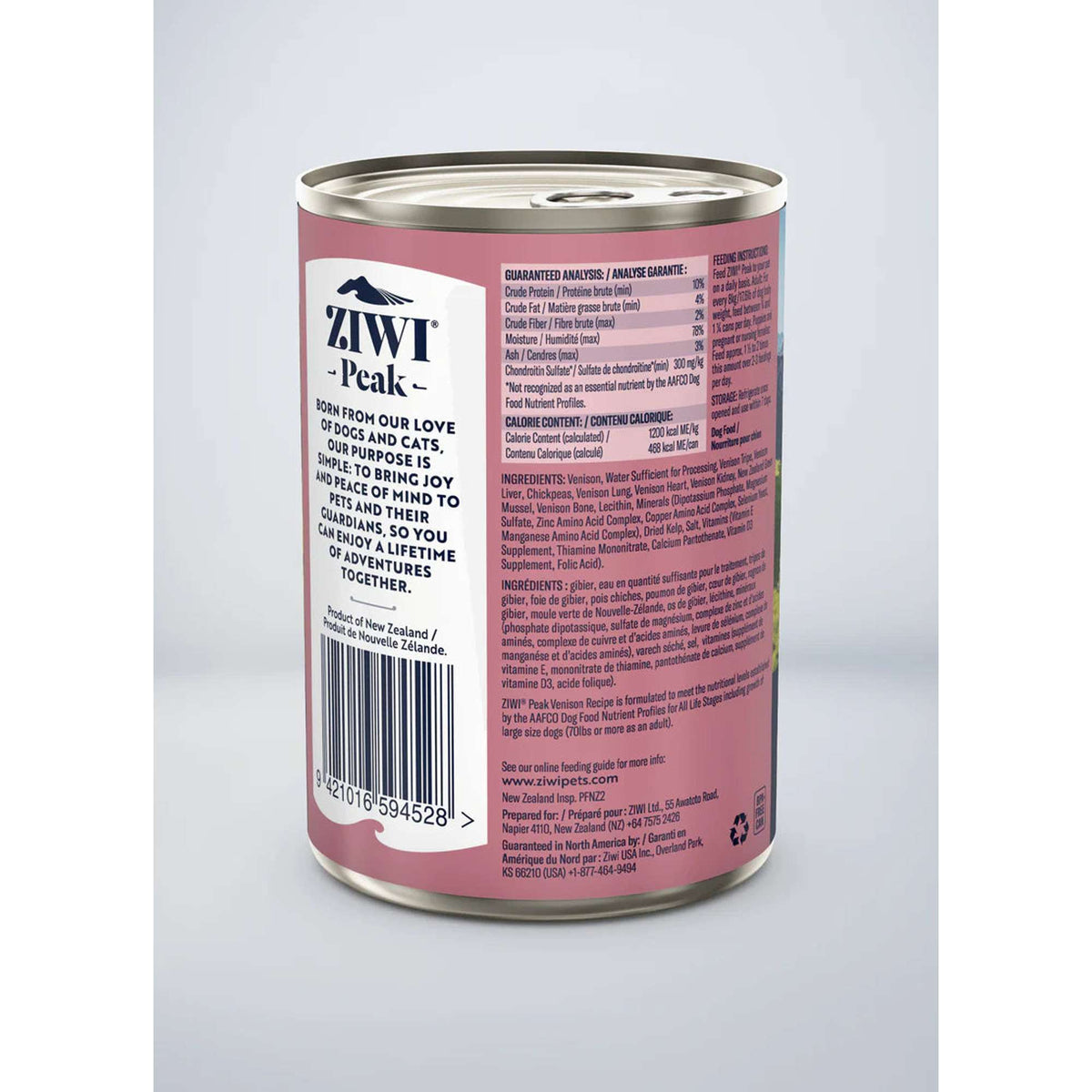 Ziwi Peak Venison Recipe Canned Dog Food