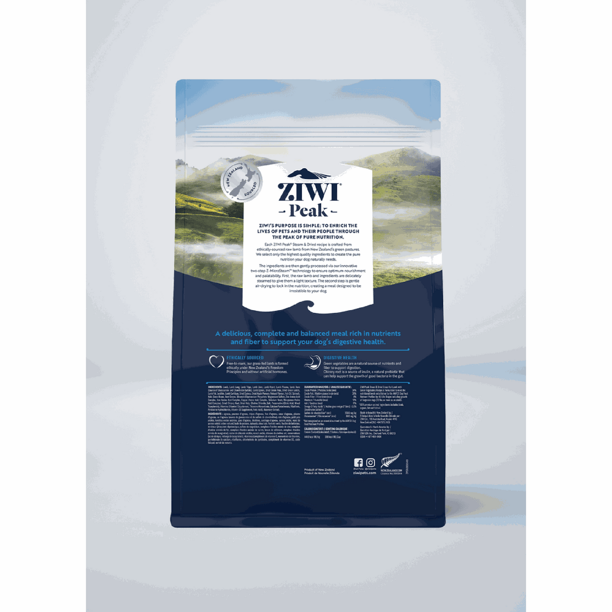 Ziwi Peak Stream &amp; Dried Lamb with Green Vegetables Dog Food