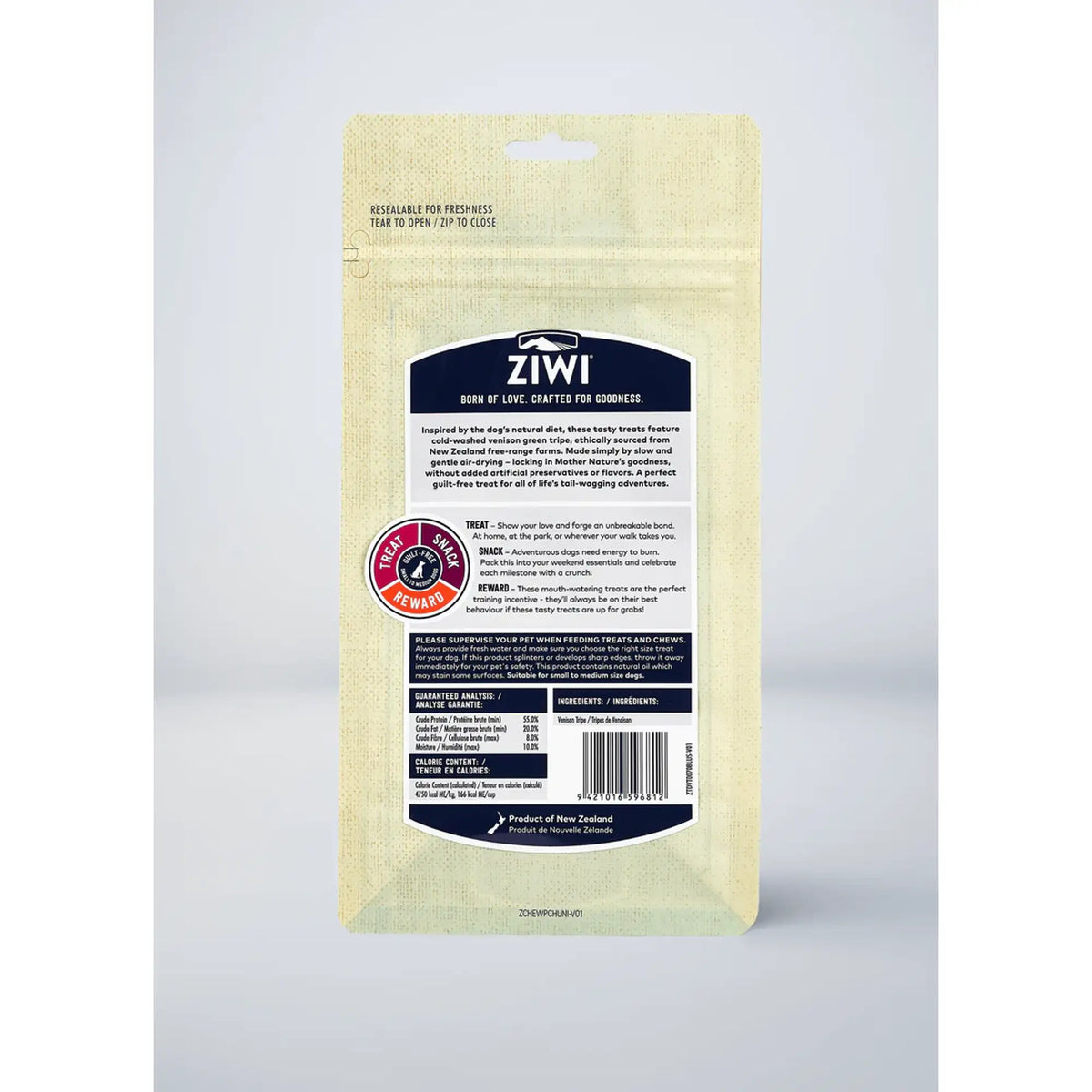 Ziwi Peak Air-Dried Venison Green Tripe Dog Treats