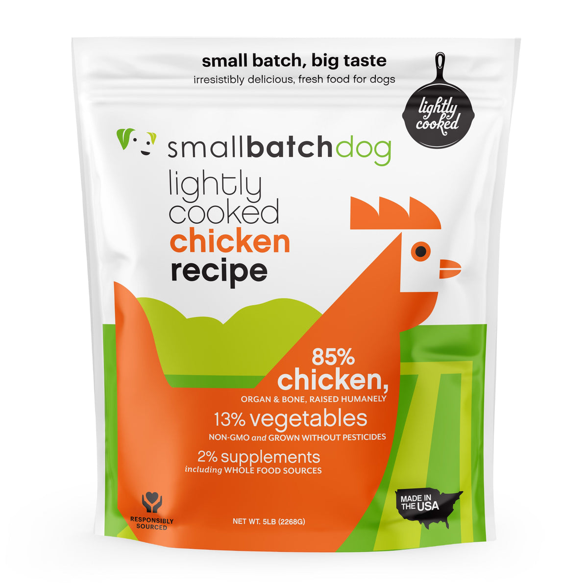 Small Batch Lightly Cooked Chicken Sliders Frozen Dog Food