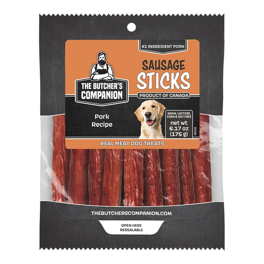 The Butcher&#39;s Companion Pork Sausage Sticks Dog Treats