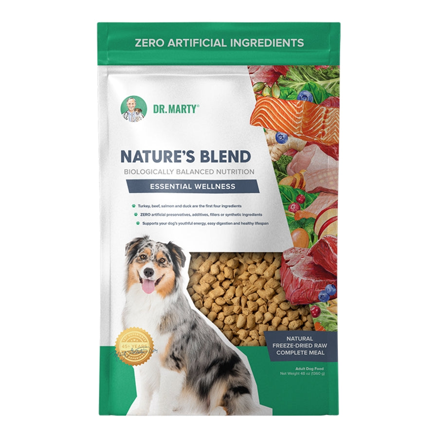 Dr. Marty Freeze-Dried Raw Nature&#39;s Blend Essential Wellness Dog Food