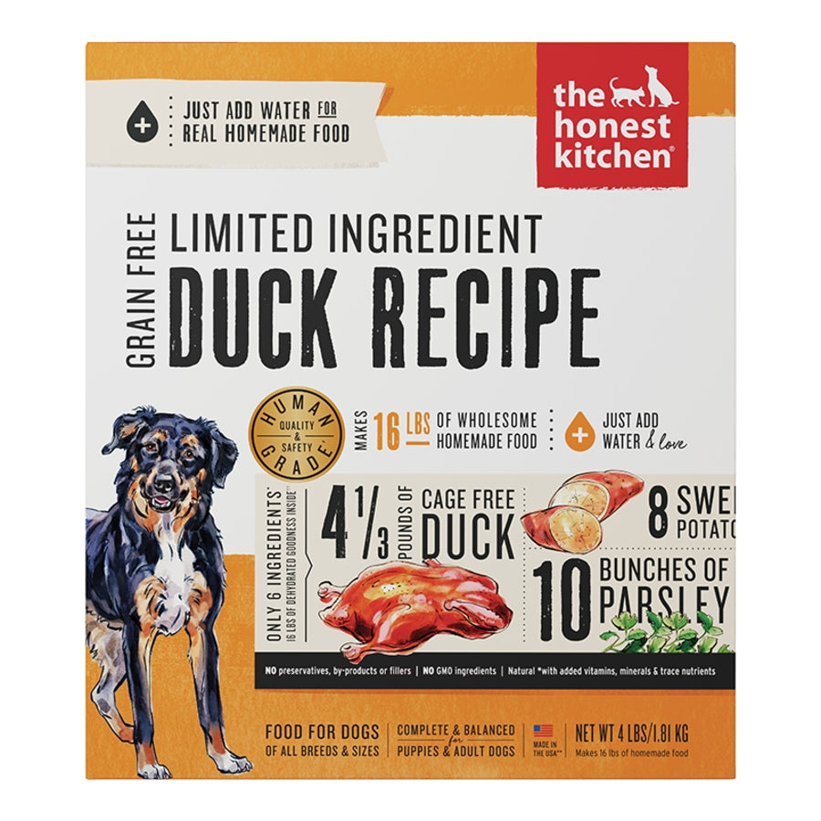 The Honest Kitchen Limited Ingredient Grain Free Dehydrated Duck Dog Food