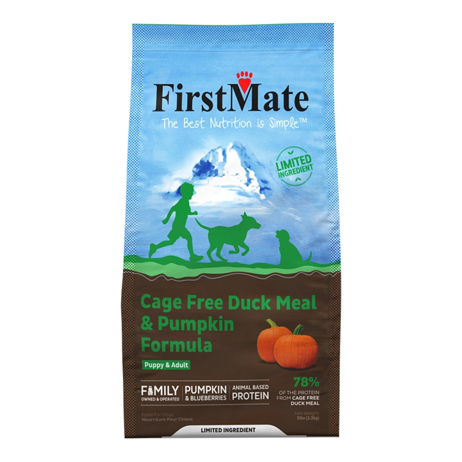 FirstMate Cage Free Duck Meal &amp; Pumpkin Formula Dog Food