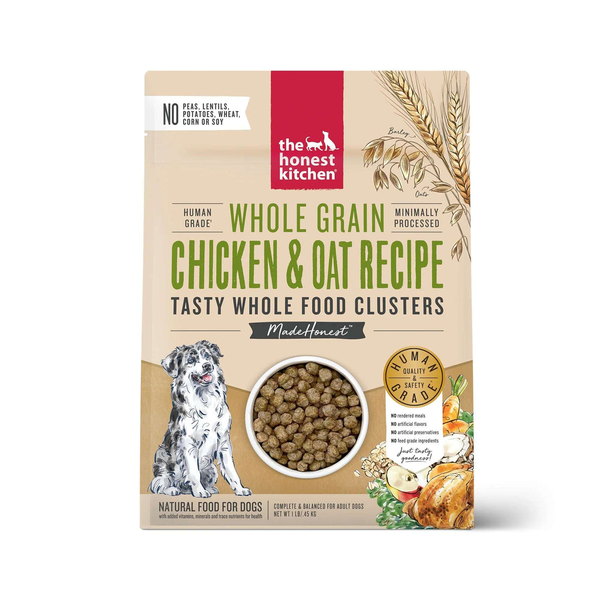 The Honest Kitchen Whole Grain Chicken &amp; Oat Clusters Dog Food
