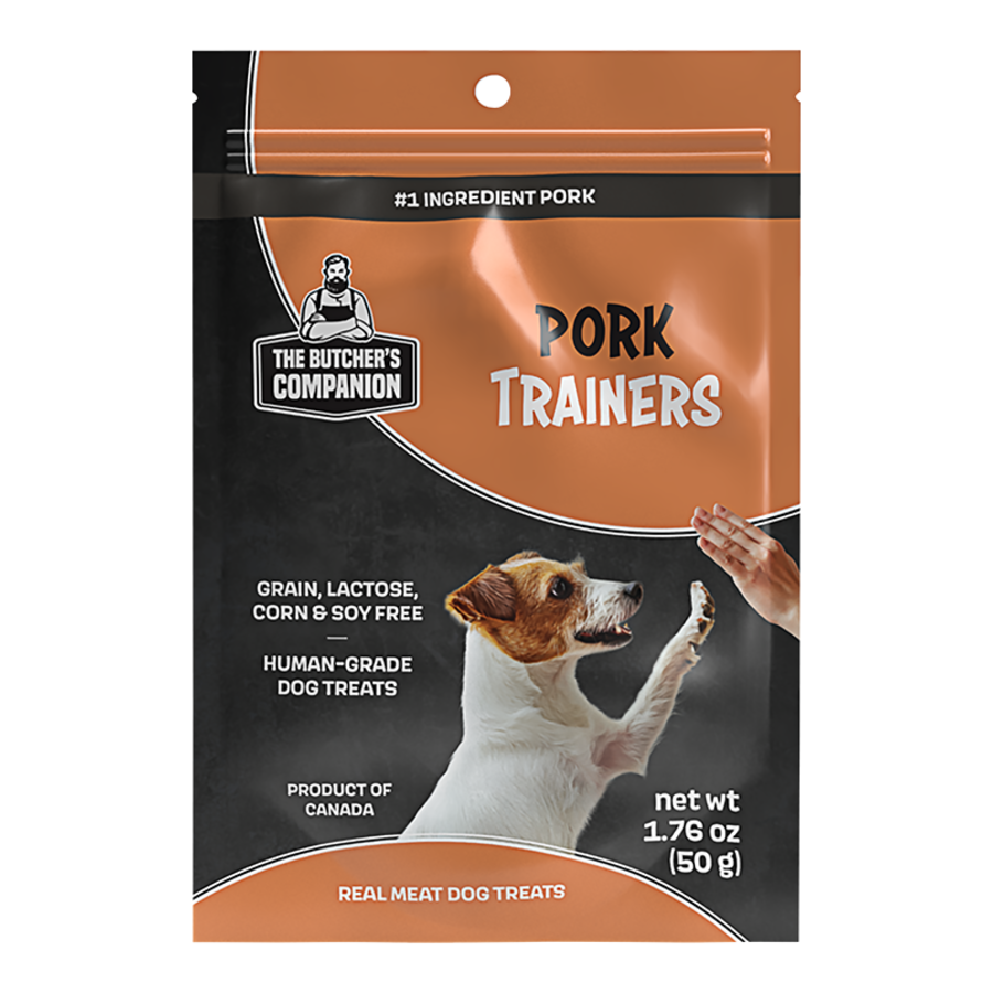 The Butcher&#39;s Companion Pork Trainers Dog Treats