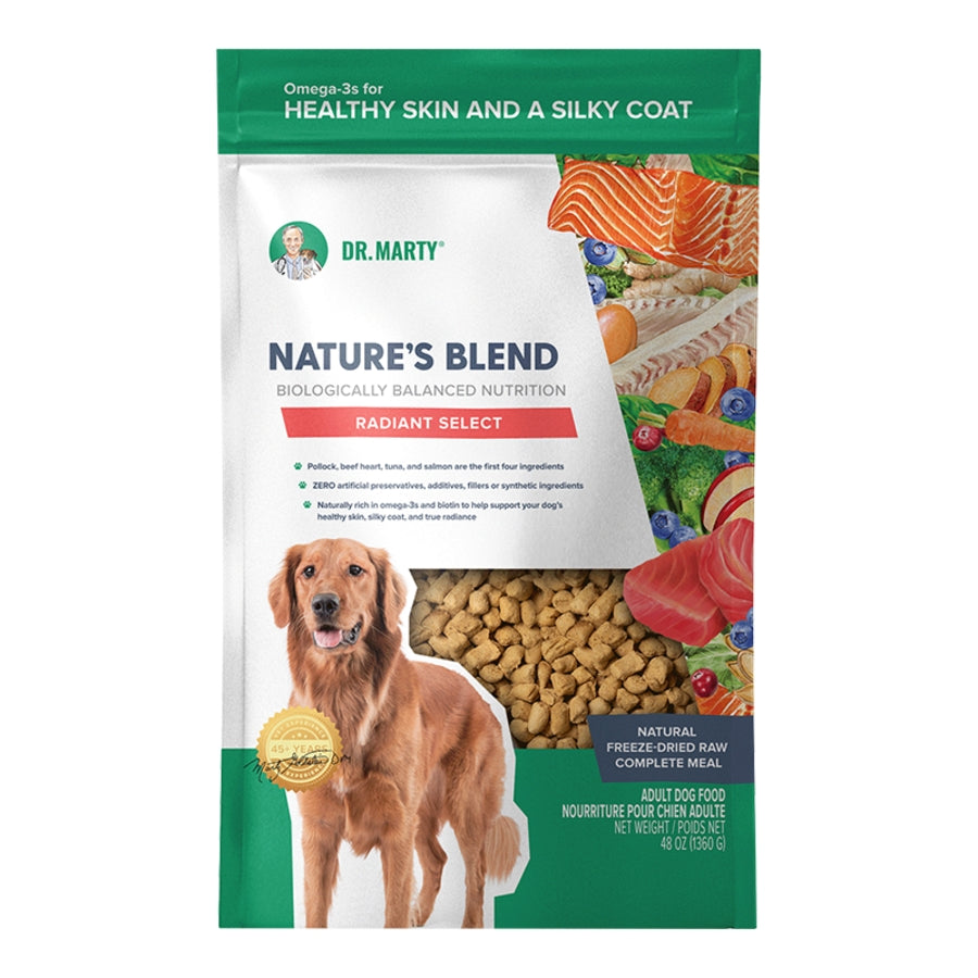 Dr. Marty Freeze-Dried Raw Nature&#39;s Blend Radiant Select Dog Food