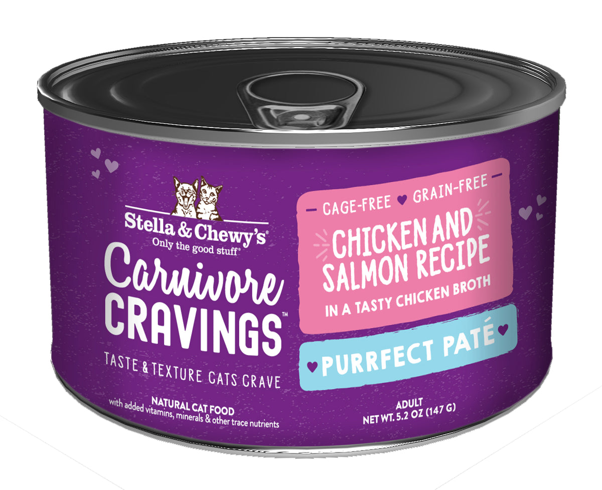 Stella &amp; Chewy&#39;s Carnivore Cravings Purrfect Pate Chicken &amp; Salmon Canned Cat Food