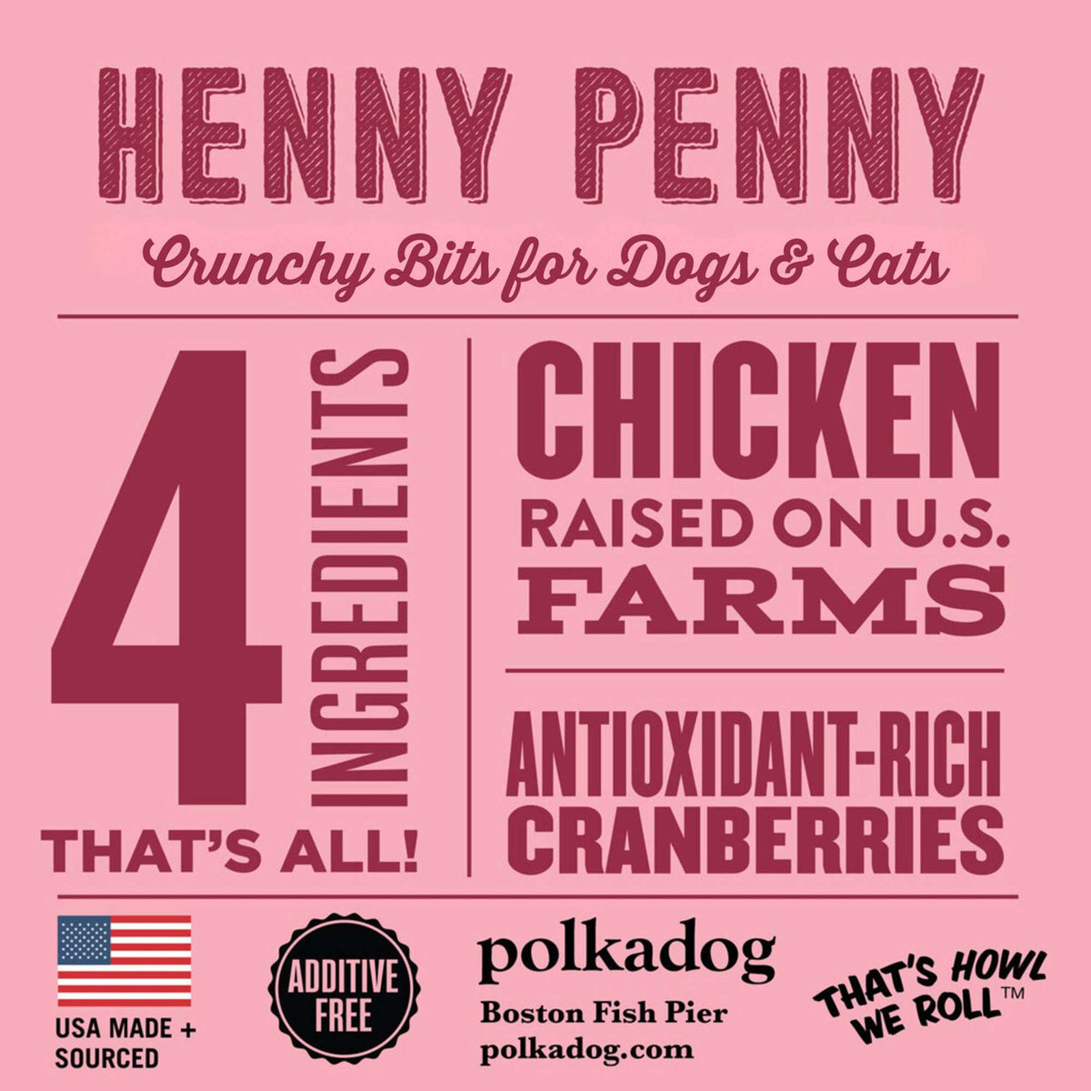 Polkadog Bakery Henny Penny Crunchy Dog &amp; Cat Treats