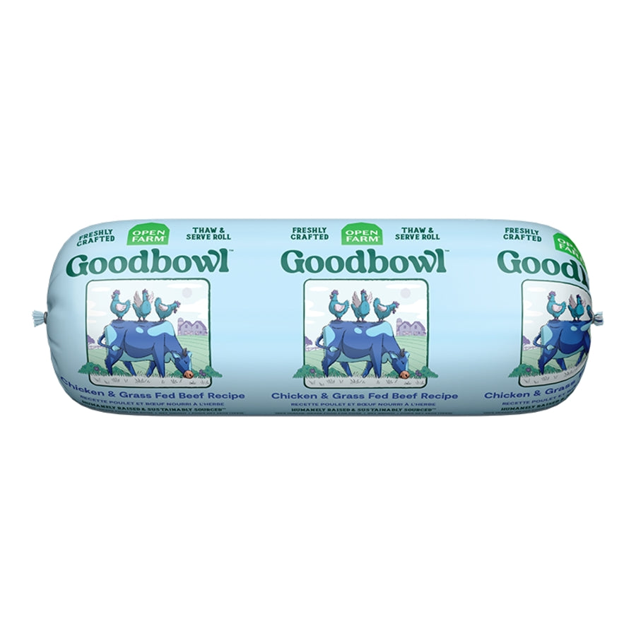 Open Farm Goodbowl Gently Cooked Chicken & Grass-Fed Beef Frozen Roll Dog Food