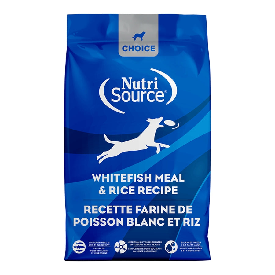 NutriSource Choice Whitefish Meal &amp; Rice Dog Food