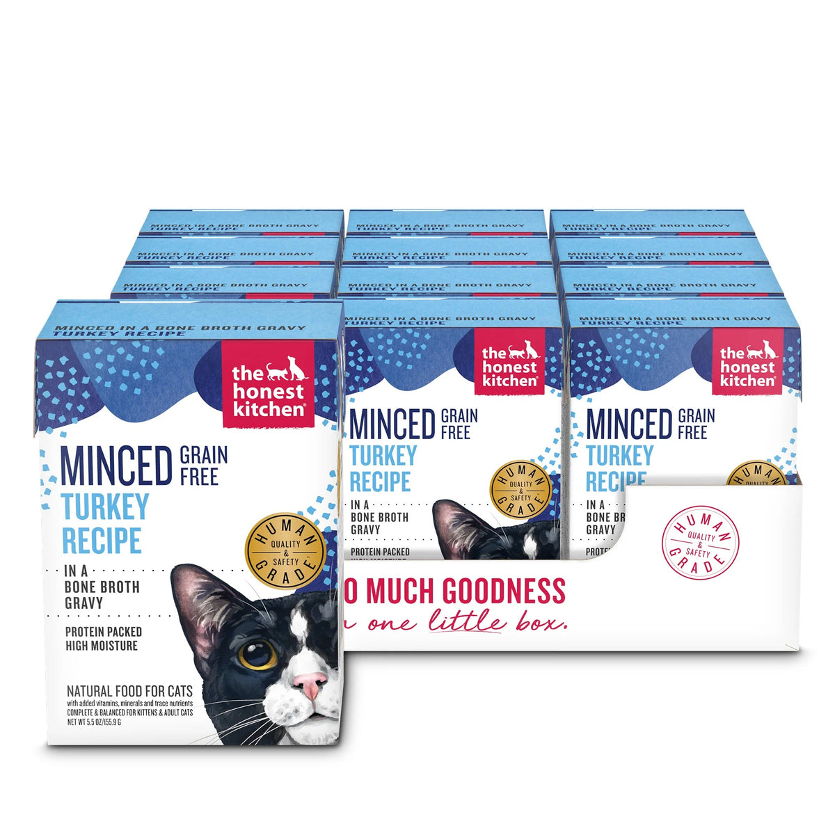 The Honest Kitchen Grain Free Minced Turkey in Bone Broth Cat Food