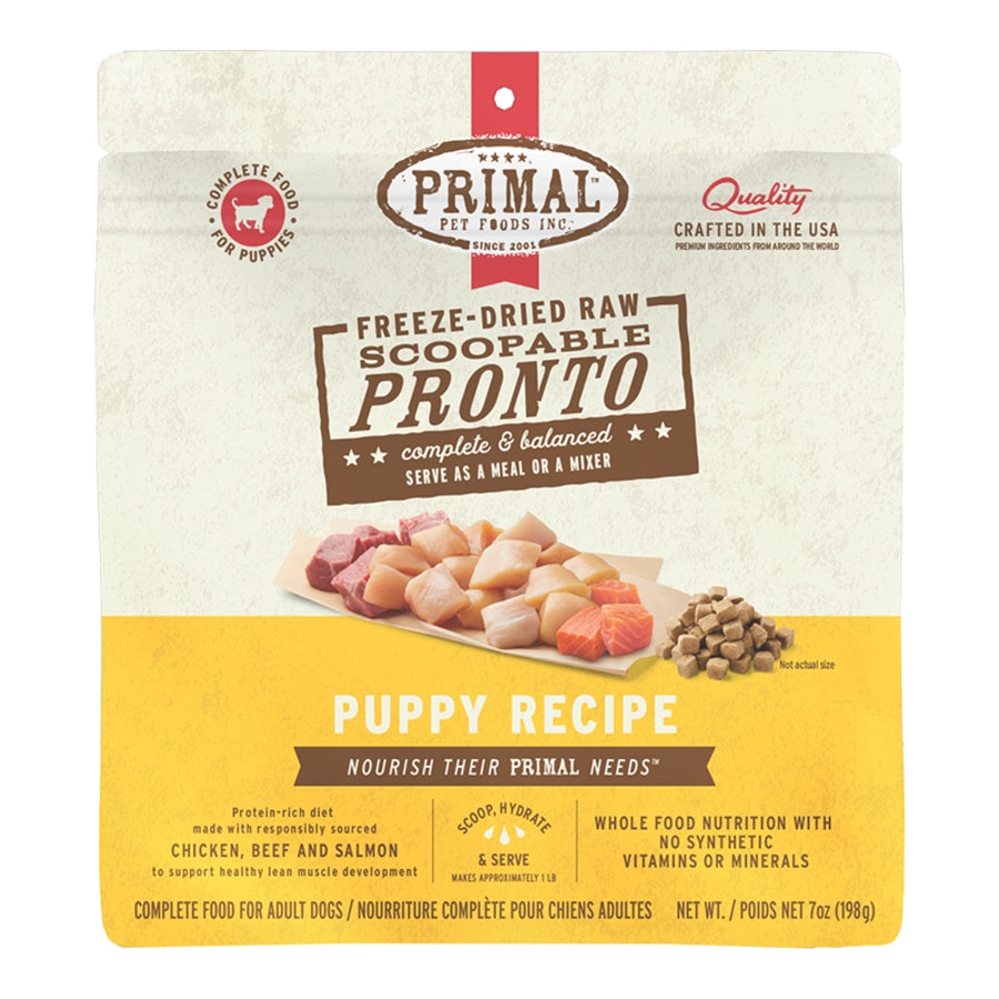 Primal Freeze-Dried Raw Pronto Puppy Dog Food