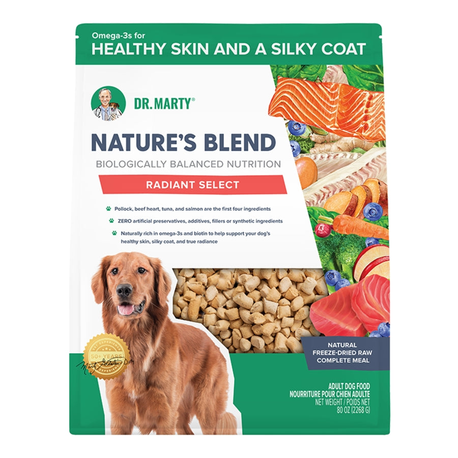 Dr. Marty Freeze-Dried Raw Nature&#39;s Blend Radiant Select Dog Food