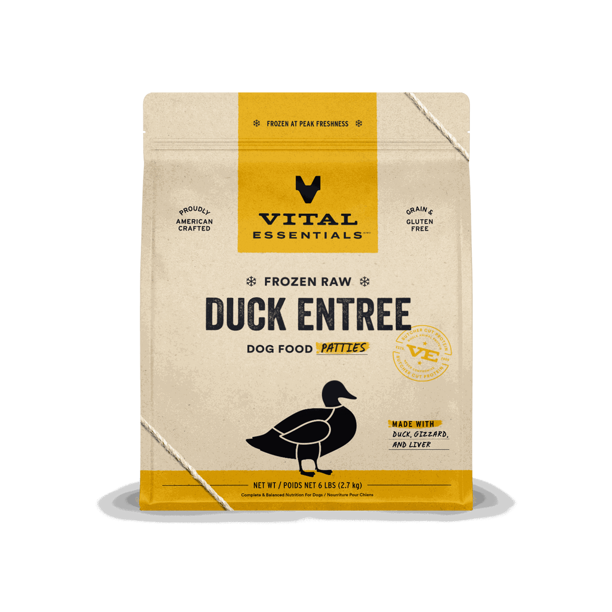 Vital Essentials Frozen Duck Raw Dog Food
