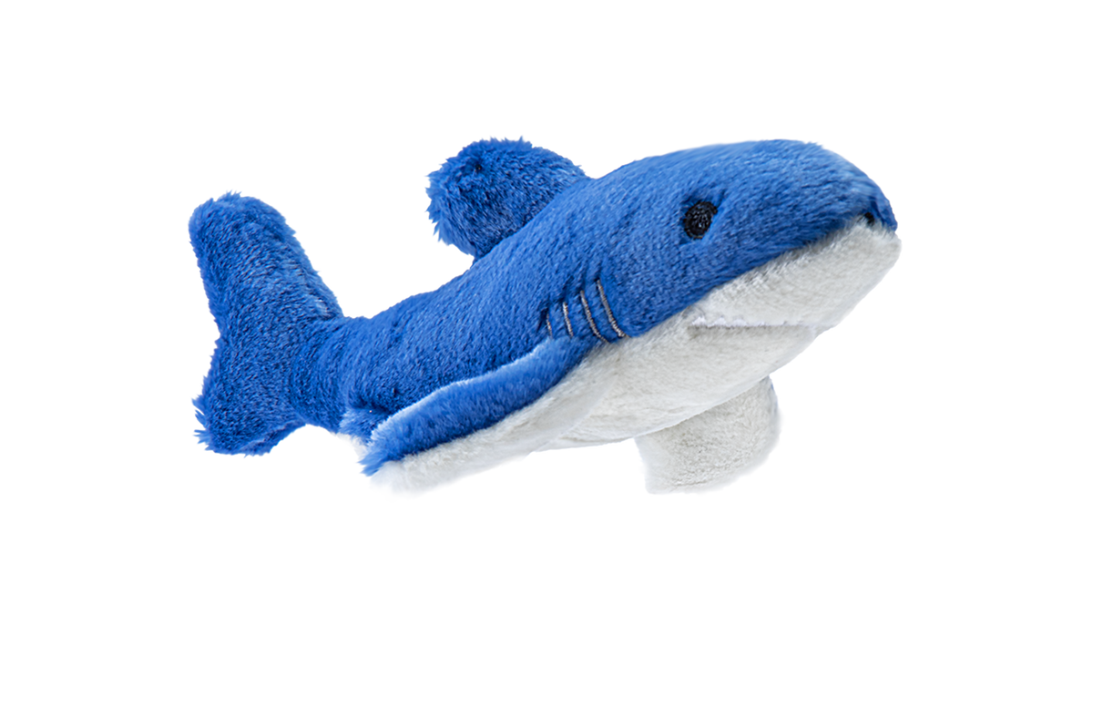 Fluff &amp; Tuff Baby Bruce Shark Dog Toy