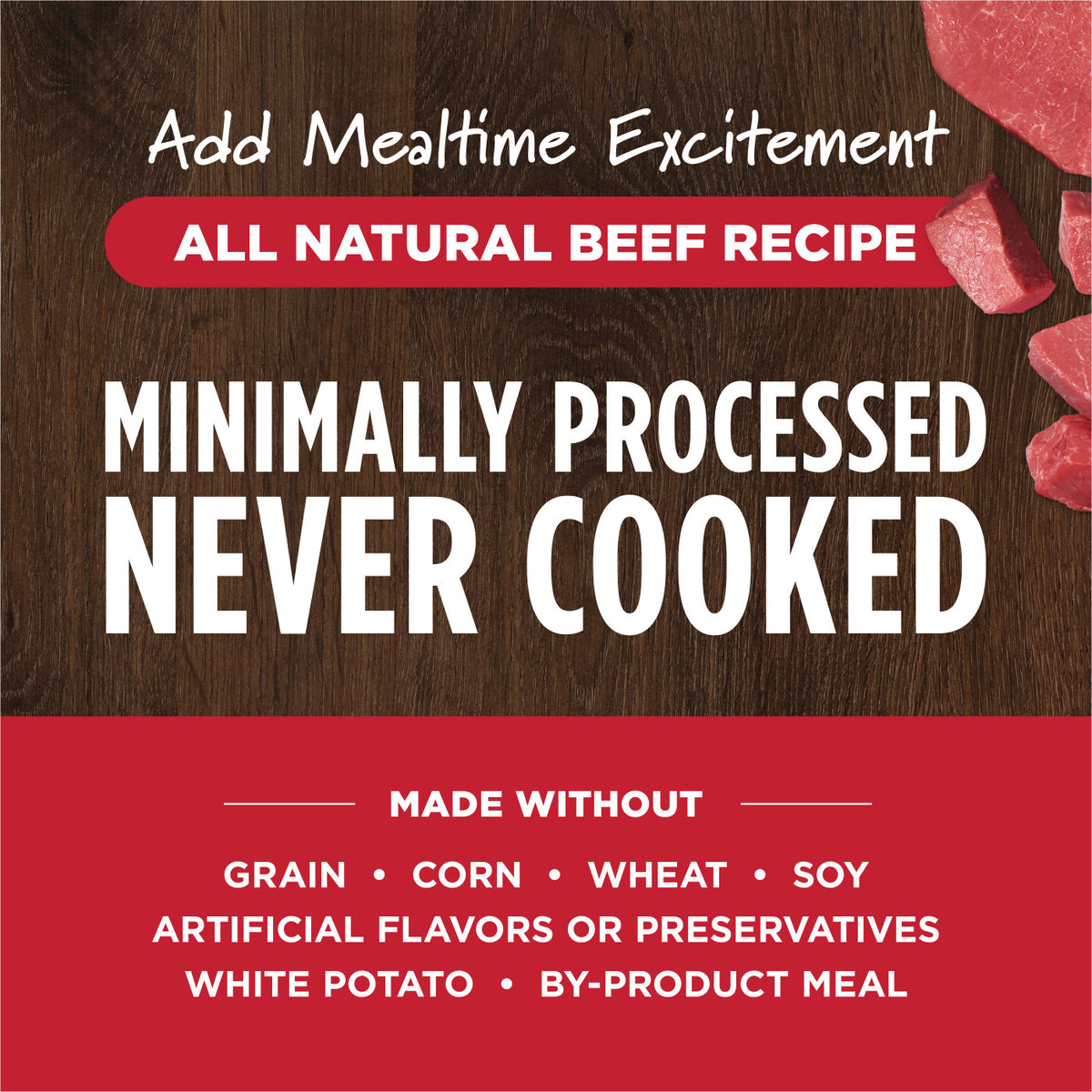 Instinct Freeze-Dried Raw Boost Shakers Grain-Free Beef Recipe Freeze-Dried Dog Food Topper