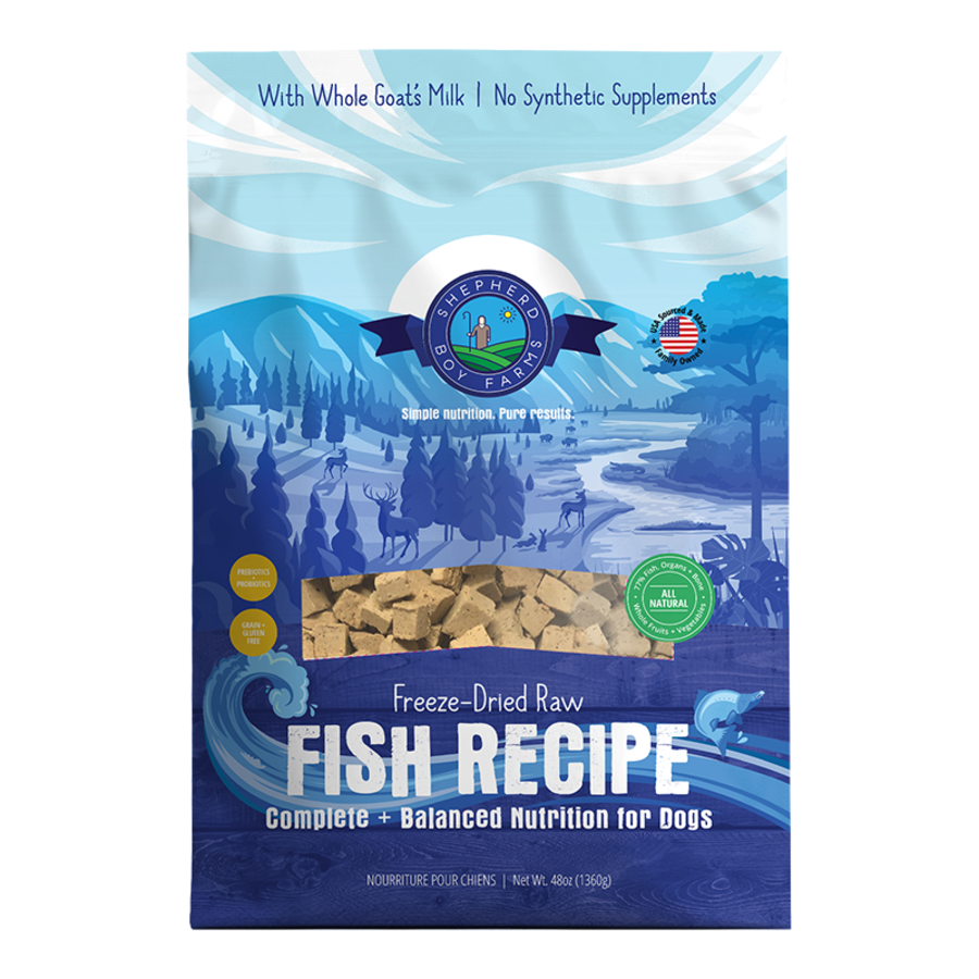 Shepherd Boy Farms Freeze-Dried Fish Medley Recipe Dog Food