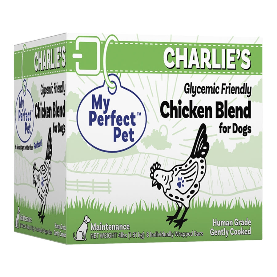 My Perfect Pet Gently Cooked Grain Free Charlie&#39;s Glycemic Friendly Chicken Blend Frozen Dog Food