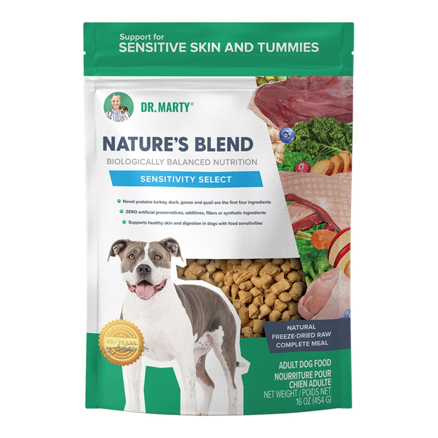 Dr. Marty Freeze-Dried Raw Nature&#39;s Blend Sensitivity Select Dog Food