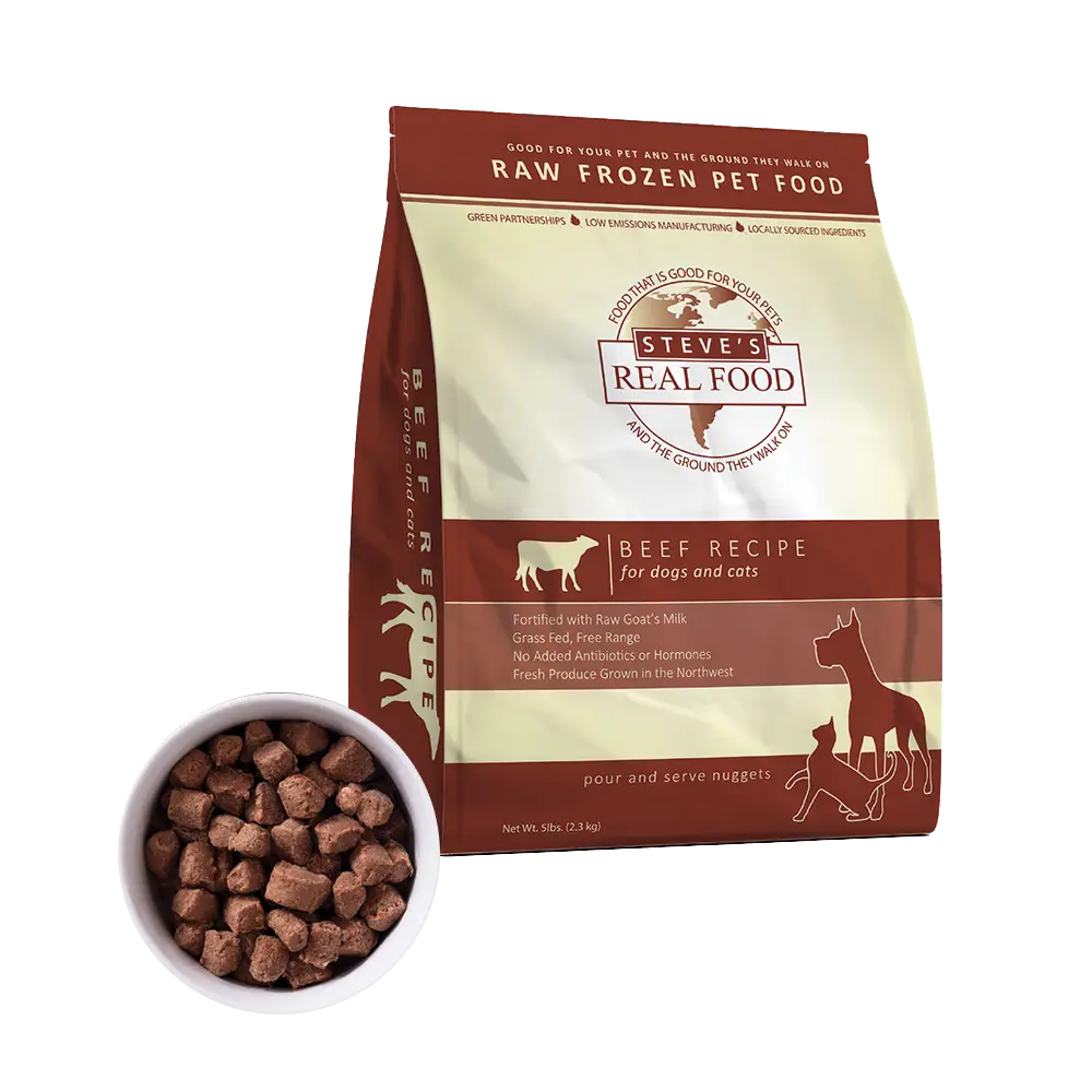Steve&#39;s Real Food Frozen Beef Raw Dog &amp; Cat Food