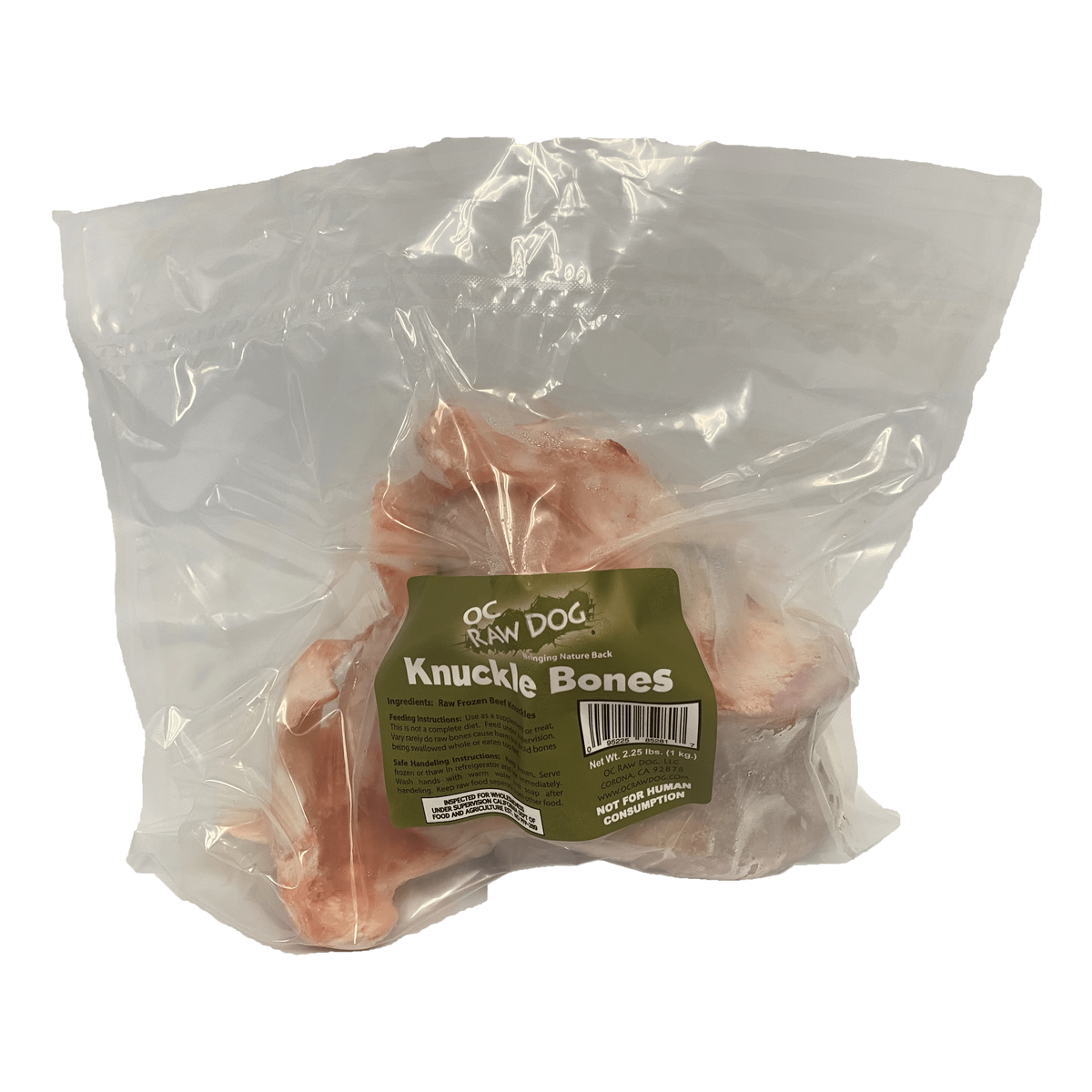 OC Raw Whole Beef Knuckle Bone Frozen Dog Chews