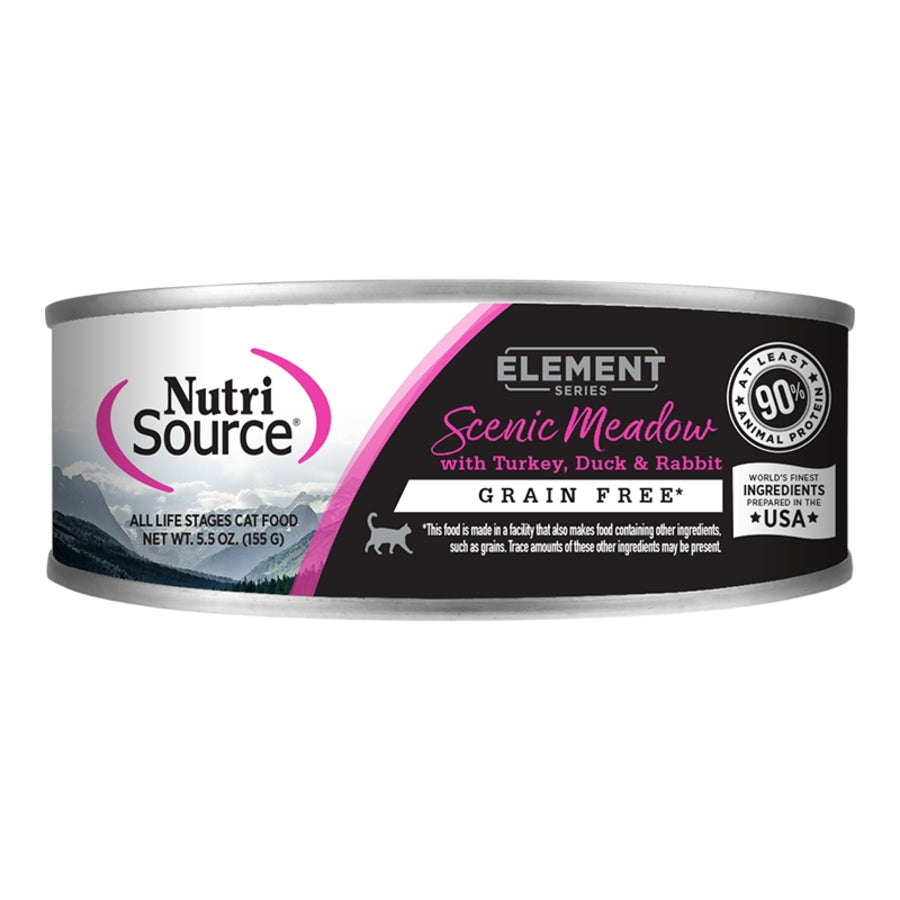 NutriSource Element Series Scenic Meadow with Turkey, Duck &amp; Rabbit Grain Free Canned Cat Food