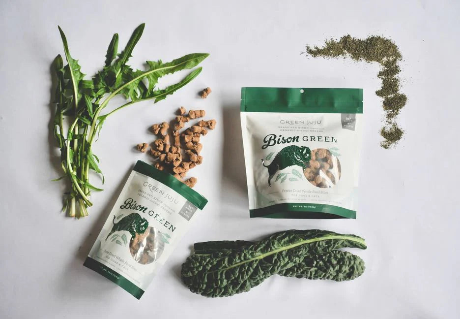 Green Juju Freeze-Dried Bison Green Dog &amp; Cat Whole Food Bites