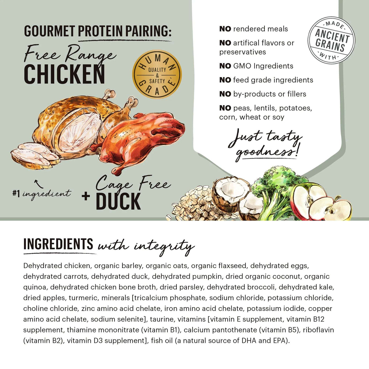The Honest Kitchen Gourmet Grains Dehydrated Chicken &amp; Duck Dog Food