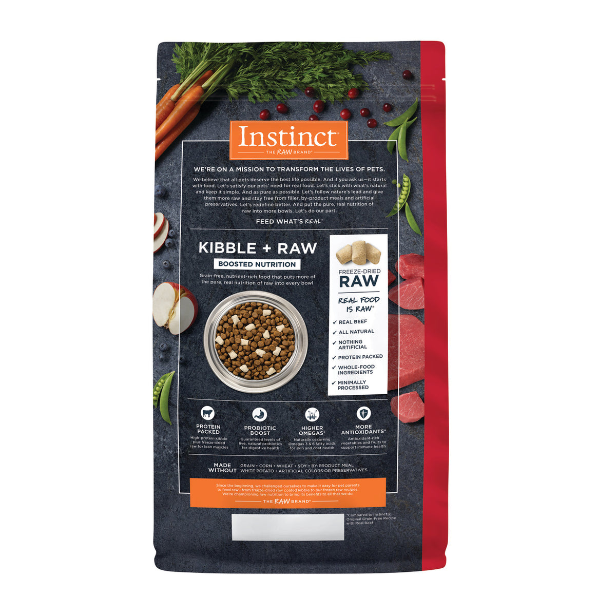 Instinct Raw Boost Grain-Free Recipe with Real Beef Dry Dog Food