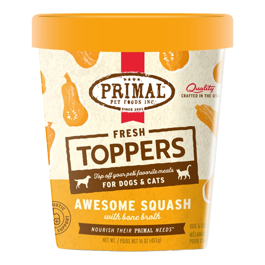 Primal Frozen Fresh Toppers Awesome Squash for Dogs &amp; Cats