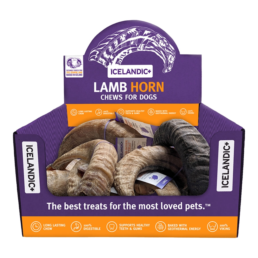 Icelandic+ Lamb Horn Dog Chew