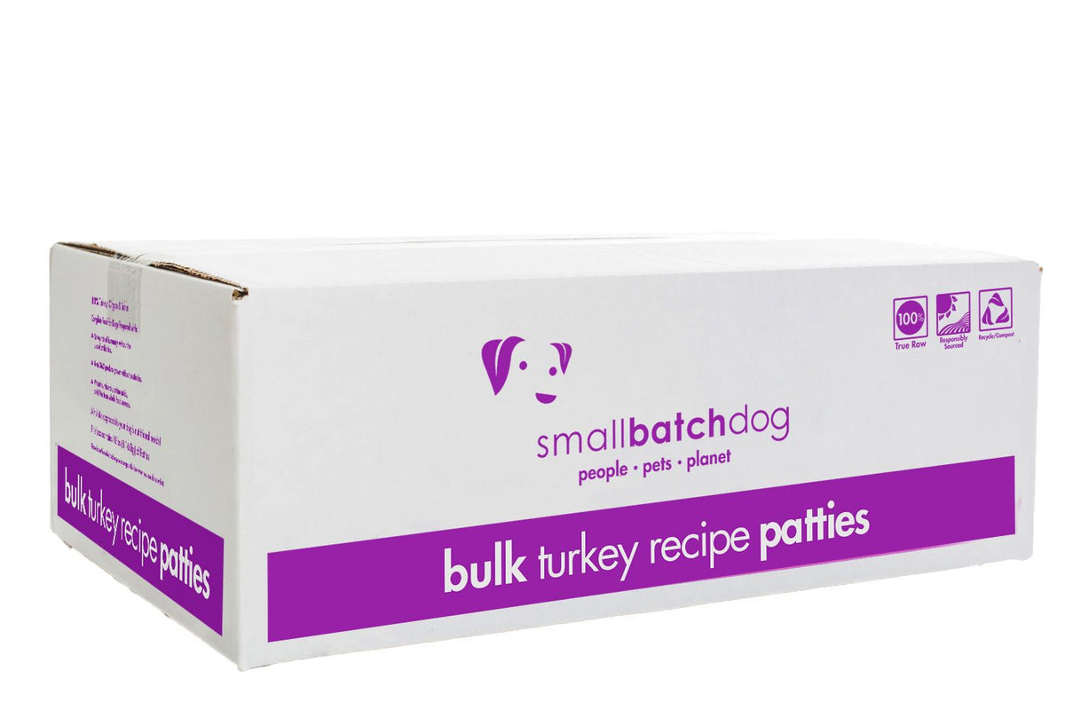 Small Batch Turkey Patties Frozen Raw Dog Food