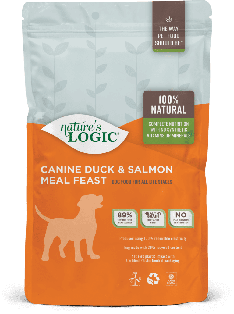 Nature&#39;s Logic Canine Duck &amp; Salmon Meal Feast Dog Food