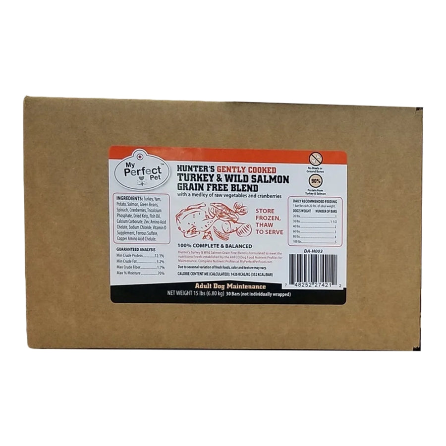 My Perfect Pet Gently Cooked Grain Free Hunter&#39;s Turkey &amp; Wild Salmon Blend Frozen Dog Food