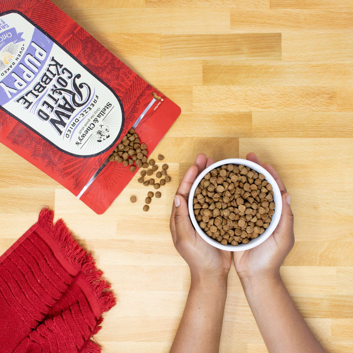 Stella &amp; Chewy&#39;s Kibble Raw Coated Chicken Puppy Dog Food