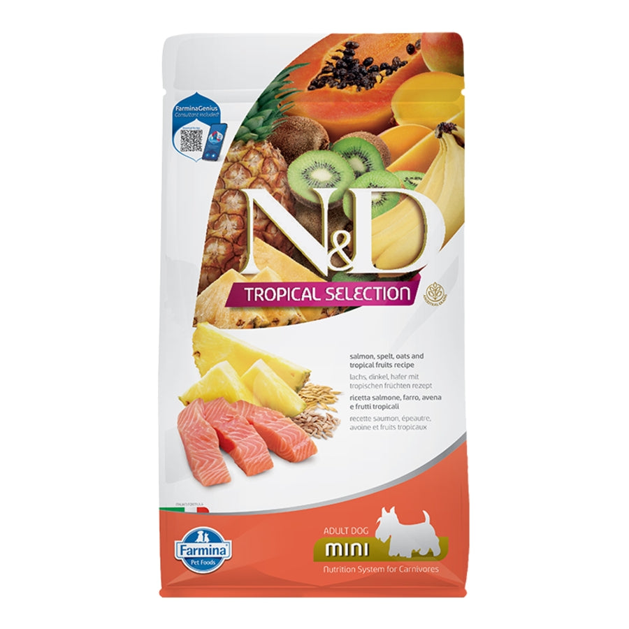 Farmina N&D Tropical Selection Salmon, Spelt, Oats & Tropical Fruits Mini Dog Food