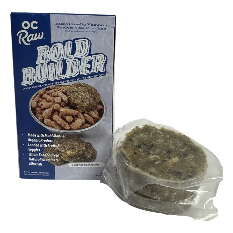 OC Raw Sapphire Bold Builder Frozen Dog &amp; Cat Meal Topper