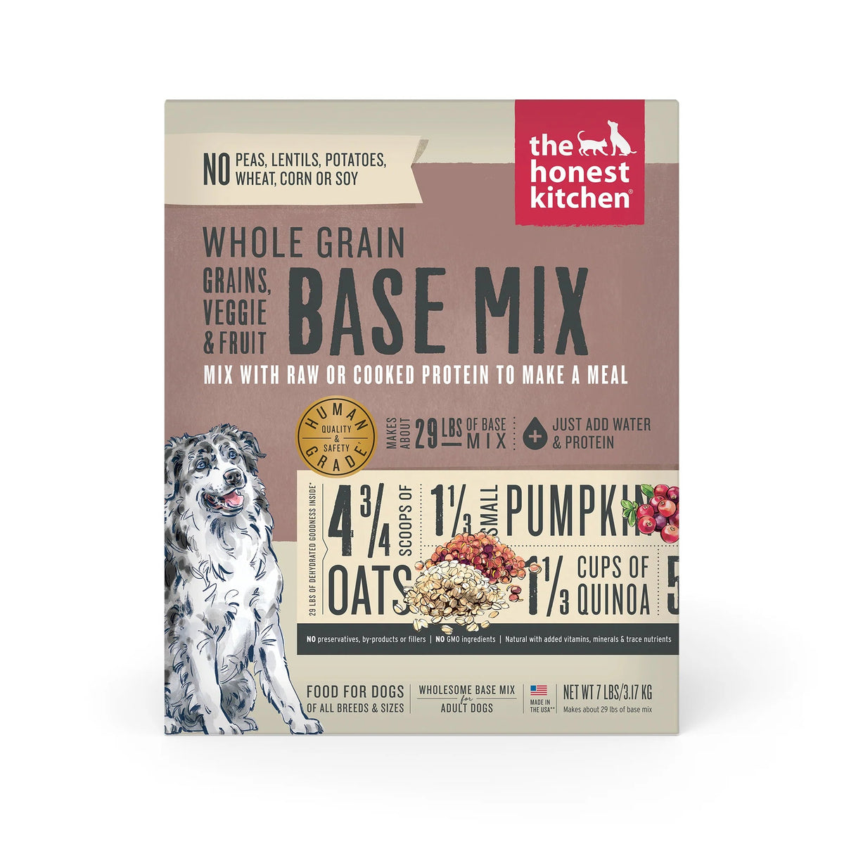 The Honest Kitchen Whole Grain Grains, Veggie &amp; Fruit Dog Food Base Mix