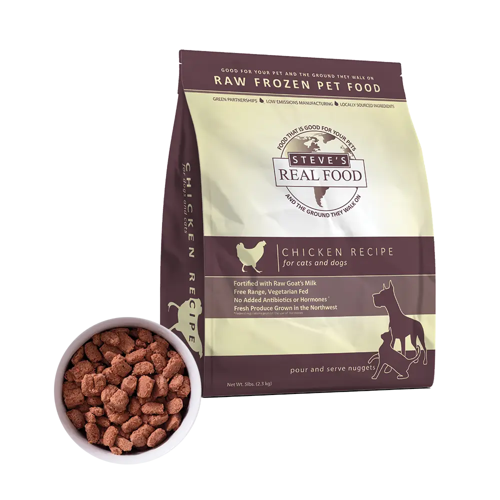 Steve&#39;s Real Food Frozen Chicken Raw Dog &amp; Cat Food