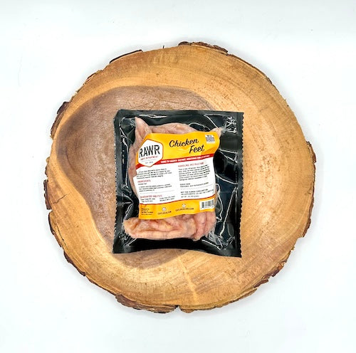 Rawr Frozen Raw Chicken Feet for Dogs & Cats