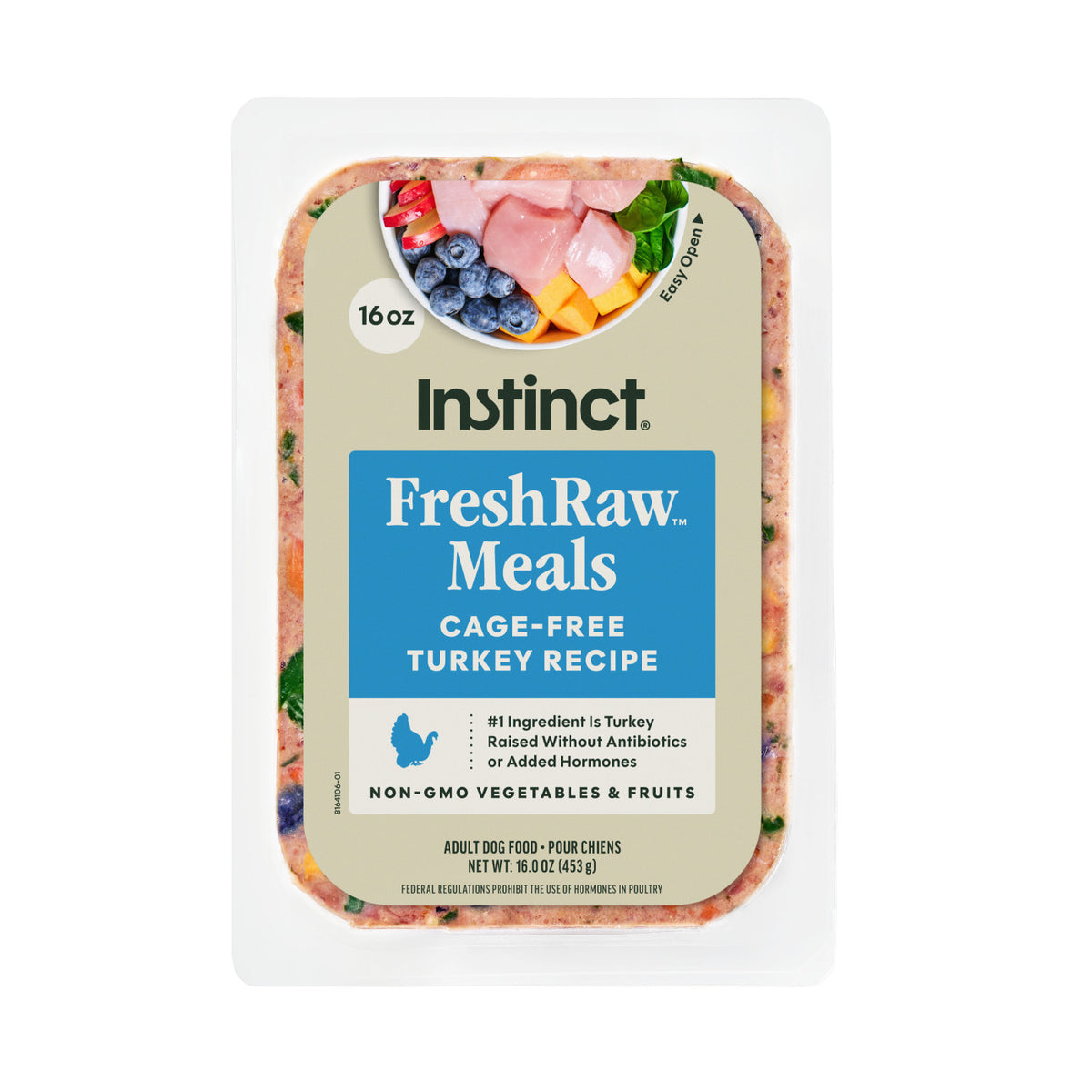 Instinct FreshRaw Meals Cage-Free Turkey Frozen Raw Dog Food