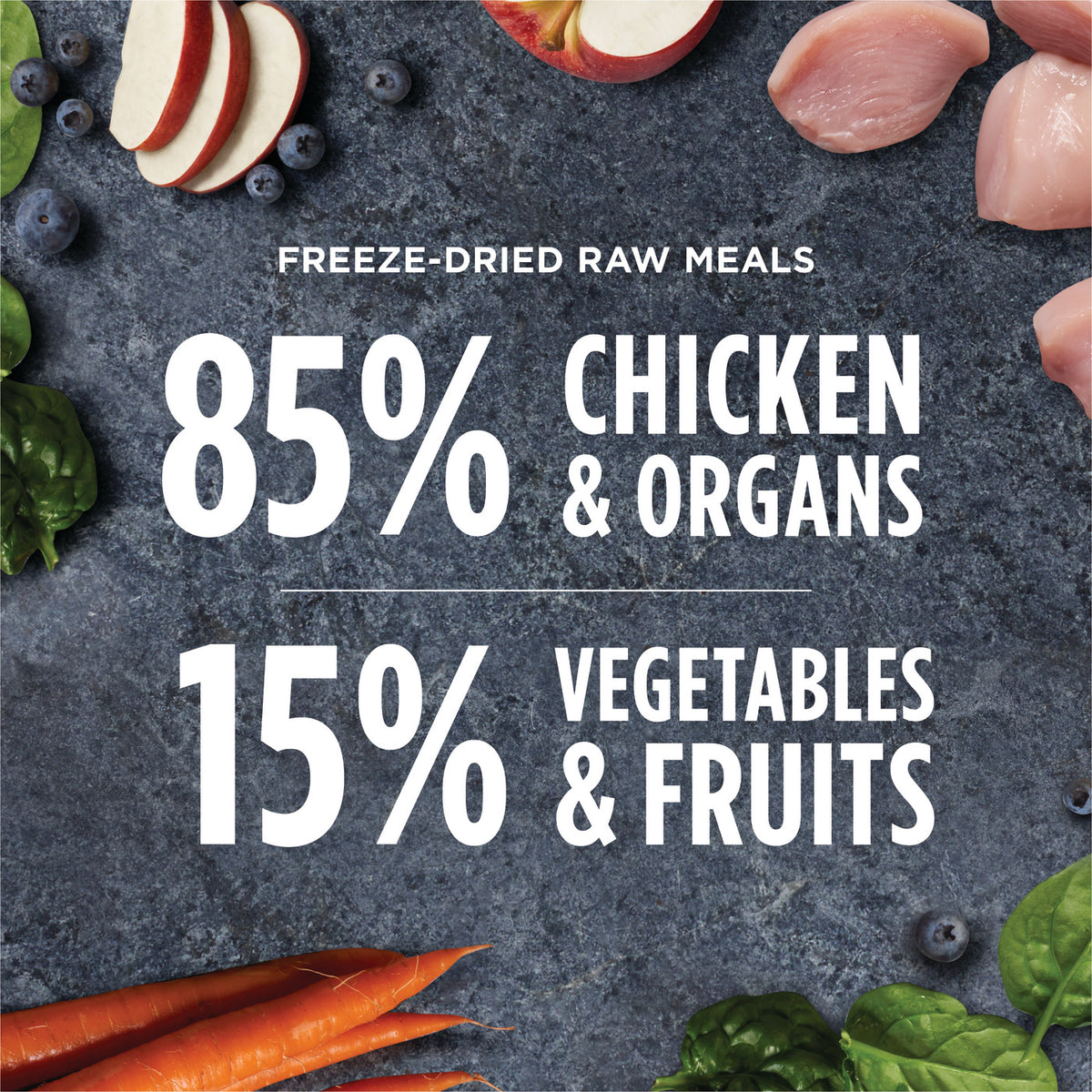 Instinct Freeze-Dried Raw Meals Grain-Free Cage-Free Chicken Recipe Dog Food