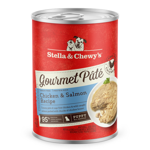 Stella &amp; Chewy&#39;s Gourmet Pate Chicken &amp; Salmon for Puppies Canned Dog Food