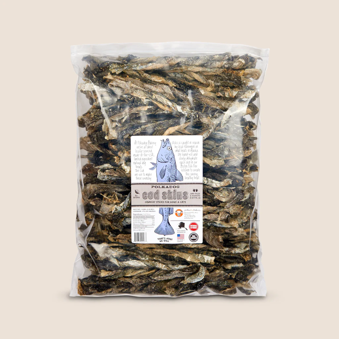 Polkadog Bakery Cod Skin Crunchy Sticks Dog &amp; Cat Treats