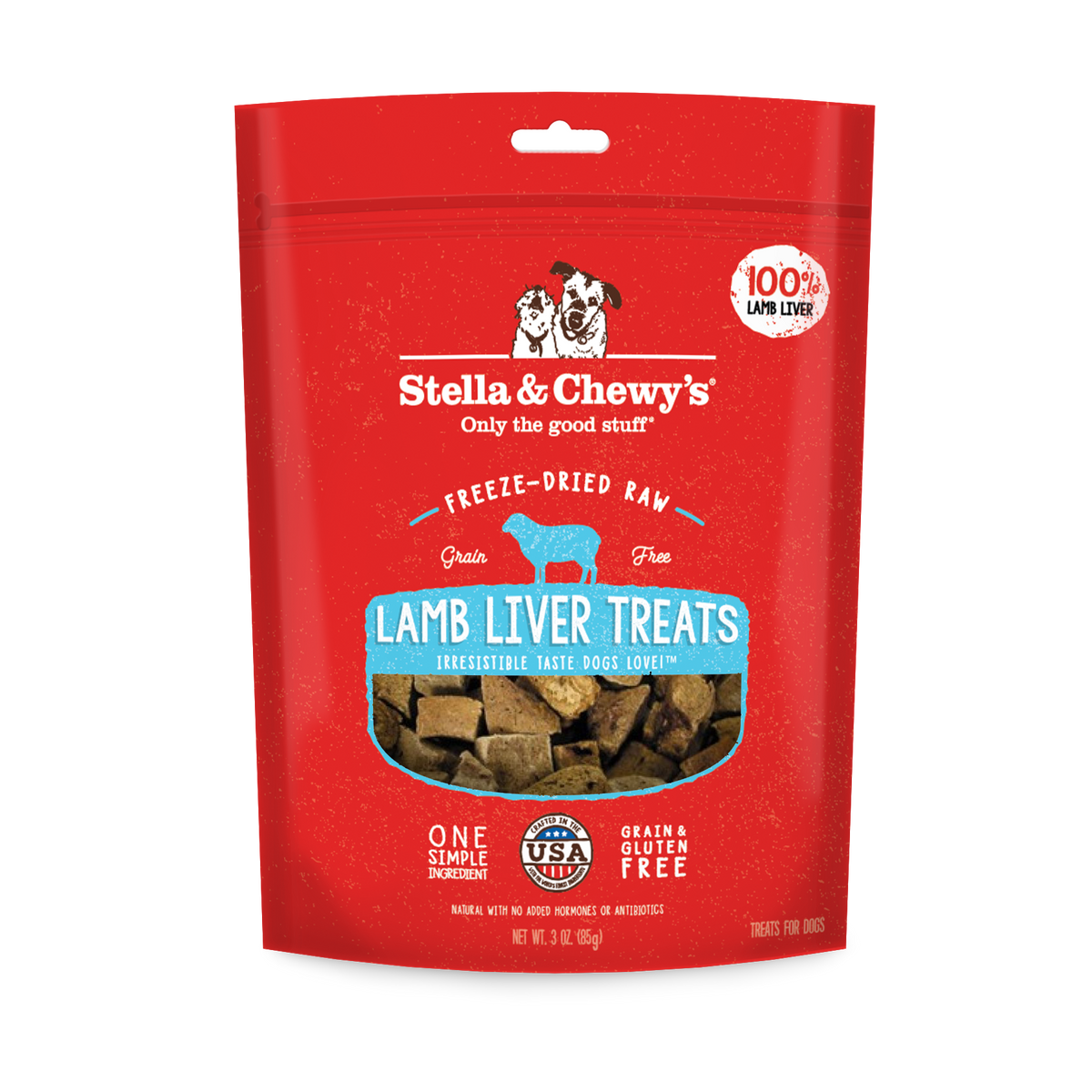 Stella &amp; Chewy&#39;s Freeze-Dried Raw Lamb Liver Dog Treats