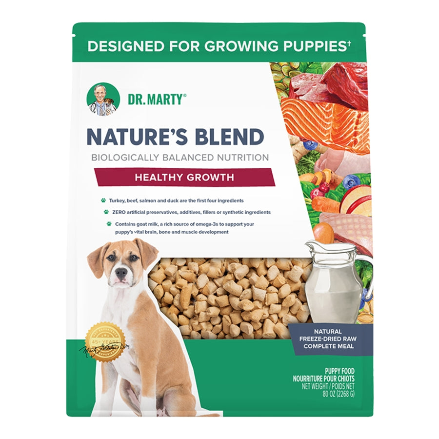 Dr. Marty Freeze-Dried Raw Nature&#39;s Blend Healthy Growth Dog Food