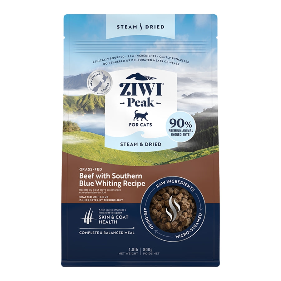 Ziwi Peak Stream &amp; Dried Beef with Southern Blue Whiting Cat Food