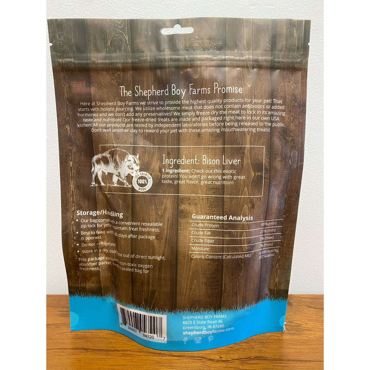 Shepherd Boy Farms Freeze-Dried Bison Liver Dog & Cat Treats